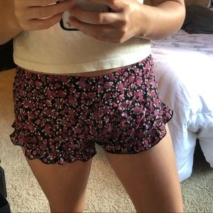 Flowy floral brandy shorts